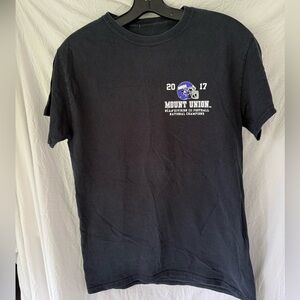Mount Union Football Black T-Shirt